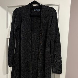 Karen Scott Charcoal Cardigan Sweater
